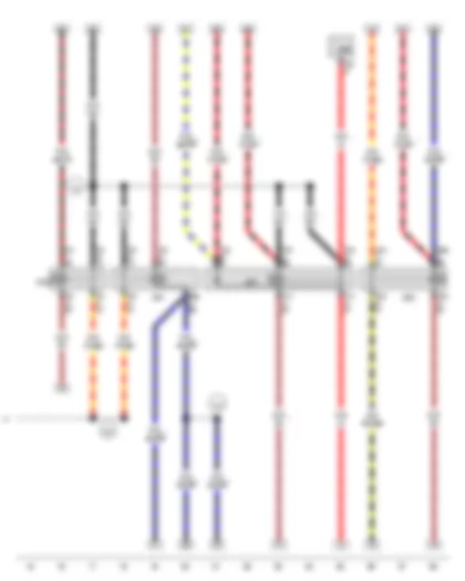 Wiring Diagram  VW THE BEETLE CABRIOLET 2012 - Terminal 15 voltage supply relay - Starter relay 2