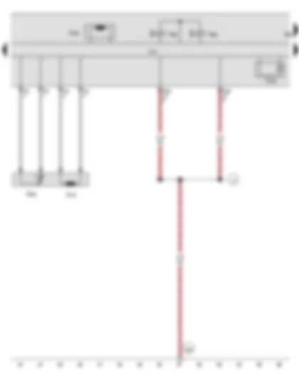 Wiring Diagram  VW THE BEETLE CABRIOLET 2012 - Gearbox input speed sender - Automatic gearbox hydraulic pressure sender 1 - Gearbox output speed sender 2 - Clutch temperature sender - Mechatronic unit for dual clutch gearbox - Solenoid valve 1 - Solenoid valve 2 - Solenoid valve 3