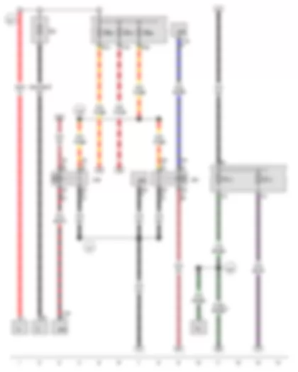 Wiring Diagram  VW THE BEETLE CABRIOLET 2013 - Battery - Terminal 15 voltage supply relay - Terminal 15 voltage supply relay 2