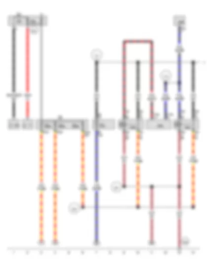 Wiring Diagram  VW THE BEETLE CABRIOLET 2012 - Terminal 15 voltage supply relay - Terminal 15 voltage supply relay 2
