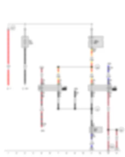 Wiring Diagram  VW THE BEETLE CABRIOLET 2013 - Terminal 15 voltage supply relay - Terminal 15 voltage supply relay 2