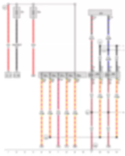 Wiring Diagram  VW THE BEETLE CABRIOLET 2012 - Terminal 15 voltage supply relay - Terminal 15 voltage supply relay 2