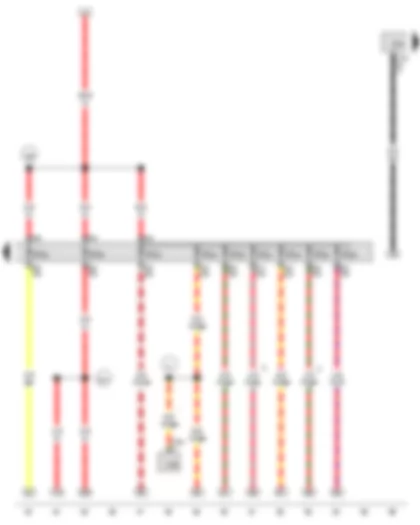 Wiring Diagram  VW THE BEETLE CABRIOLET 2012 - Onboard supply control unit