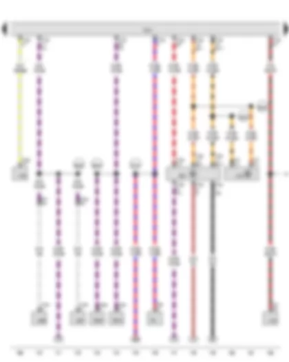 Wiring Diagram  VW THE BEETLE CABRIOLET 2012 - Onboard supply control unit - Steering column electronics control unit