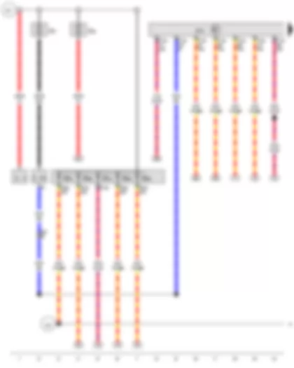 Wiring Diagram  VW THE BEETLE CABRIOLET 2013 - Onboard supply control unit