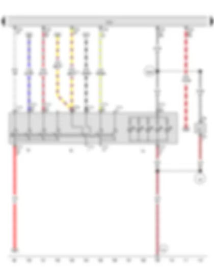 Wiring Diagram  VW THE BEETLE CABRIOLET 2013 - Light switch - Fog light switch - Onboard supply control unit