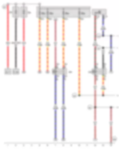 Wiring Diagram  VW THE BEETLE CABRIOLET 2013 - Terminal 15 voltage supply relay