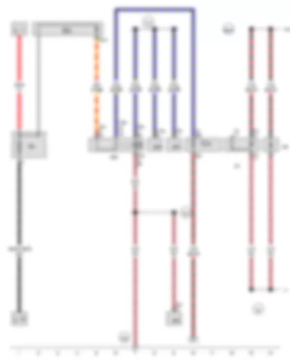 Wiring Diagram  VW THE BEETLE CABRIOLET 2013 - Blocking diode - Terminal 75 voltage supply relay 1 - 12 V socket