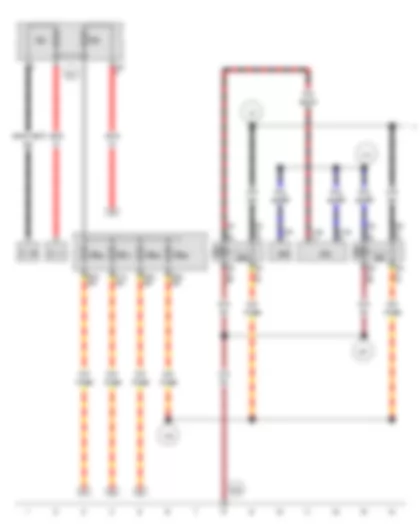 Wiring Diagram  VW THE BEETLE CABRIOLET 2013 - Battery - Terminal 15 voltage supply relay - Terminal 15 voltage supply relay 2 - Fuse 20 on fuse holder B