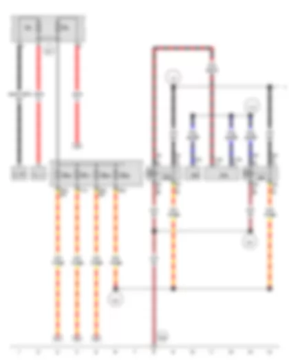 Wiring Diagram  VW THE BEETLE CABRIOLET 2013 - Battery - Terminal 15 voltage supply relay - Terminal 15 voltage supply relay 2 - Fuse 20 on fuse holder B