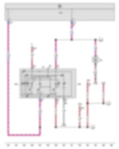 Wiring Diagram  VW THE BEETLE CABRIOLET 2013 - Onboard supply control unit - Front interior light - Luggage compartment light - Left centre reading light - Right centre reading light