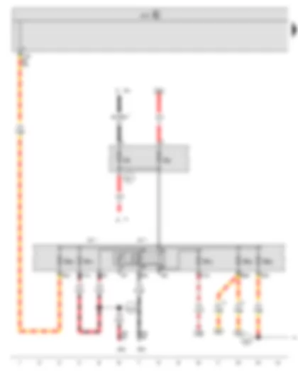 Wiring Diagram  VW THE BEETLE CABRIOLET 2013 - Onboard supply control unit