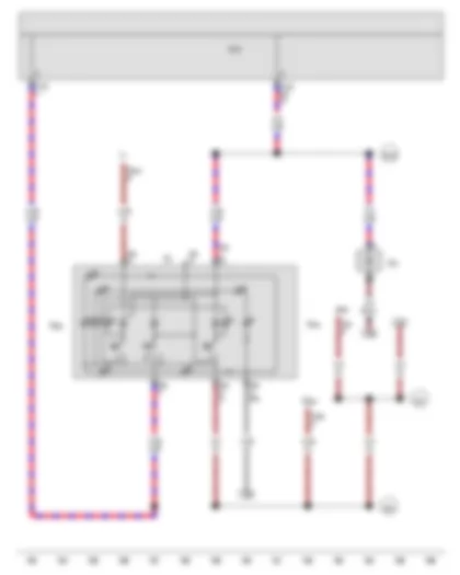 Wiring Diagram  VW THE BEETLE CABRIOLET 2013 - Onboard supply control unit - Luggage compartment light - Left centre reading light - Right centre reading light