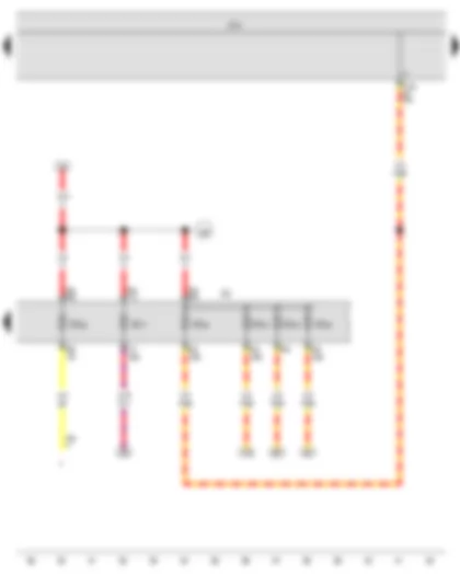 Wiring Diagram  VW THE BEETLE CABRIOLET 2013 - Onboard supply control unit - Fuse holder C