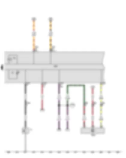 Wiring Diagram  VW THE BEETLE CABRIOLET 2013 - Oil pressure switch - Control unit in dash panel insert