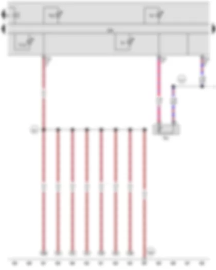 Wiring Diagram  VW THE BEETLE CABRIOLET 2016 - Coolant shortage indicator sender - Control unit in dash panel insert