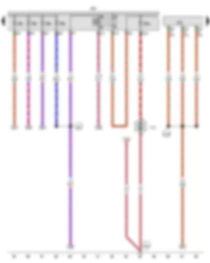 Wiring Diagram  VW THE BEETLE CABRIOLET 2014 - Secondary air pump relay - Engine control unit - Secondary air pump motor