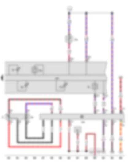 Wiring Diagram  VW THE BEETLE CABRIOLET 2014 - Control unit in dash panel insert - Fuel pump control unit