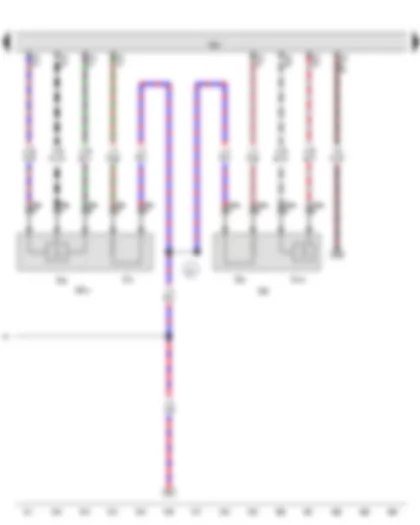 Wiring Diagram  VW THE BEETLE CABRIOLET 2013 - Lambda probe 1 after catalytic converter - Lambda probe 1 before catalytic converter - Lambda probe - Lambda probe after catalytic converter - Engine control unit - Lambda probe heater - Lambda probe 1 heater after catalytic converter