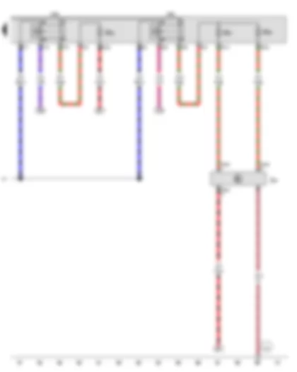 Wiring Diagram  VW THE BEETLE CABRIOLET 2013 - Low heat output relay - High heat output relay - Auxiliary air heater element