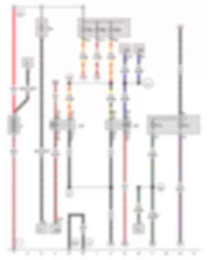 Wiring Diagram  VW THE BEETLE CABRIOLET 2013 - Battery - Terminal 15 voltage supply relay - Terminal 15 voltage supply relay 2