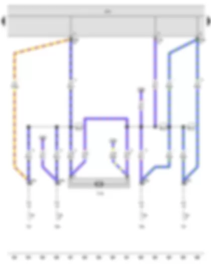 Wiring Diagram  VW THE BEETLE CABRIOLET 2013 - Onboard supply control unit - Tank filler flap locking motor