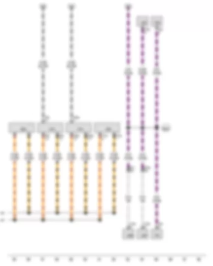 Wiring Diagram  VW THE BEETLE CABRIOLET 2013 - Connection 1 (powertrain CAN bus - high) - in main wiring harness - Connection 1 (powertrain CAN bus - low) - in main wiring harness