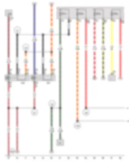 Wiring Diagram  VW THE BEETLE CABRIOLET 2014 - Terminal 15 voltage supply relay - Terminal 15 voltage supply relay 2