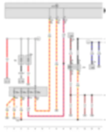 Wiring Diagram  VW THE BEETLE CABRIOLET 2014 - Terminal 15 voltage supply relay - Onboard supply control unit