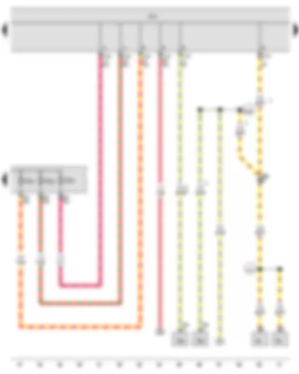 Wiring Diagram  VW THE BEETLE CABRIOLET 2014 - Onboard supply control unit