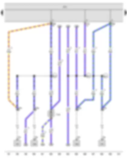 Wiring Diagram  VW THE BEETLE CABRIOLET 2014 - Onboard supply control unit - Tank filler flap locking motor