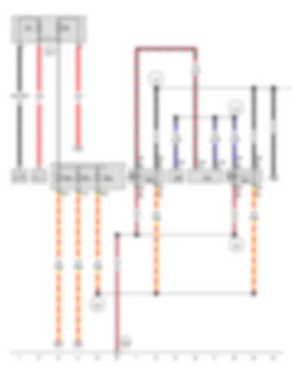 Wiring Diagram  VW THE BEETLE CABRIOLET 2016 - Battery - Terminal 15 voltage supply relay - Terminal 15 voltage supply relay 2 - Fuse 20 on fuse holder B