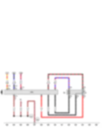 Wiring Diagram  VW THE BEETLE CABRIOLET 2014 - Fuel gauge sender - Fuel system pressurisation pump - Fuel pump control unit