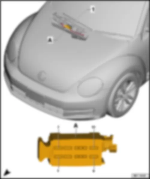VW THE BEETLE CABRIOLET 2015 Control unit for structure-borne sound J869