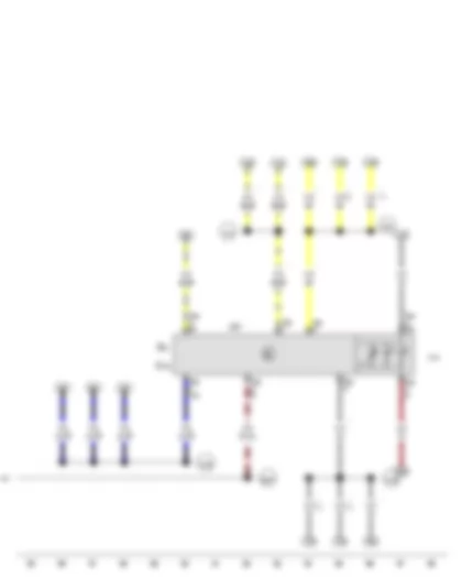 Wiring Diagram  VW THE BEETLE 2012 - Switch and instrument illumination regulator - Headlight range control regulator - Control unit for sill panel moulding ambient lighting