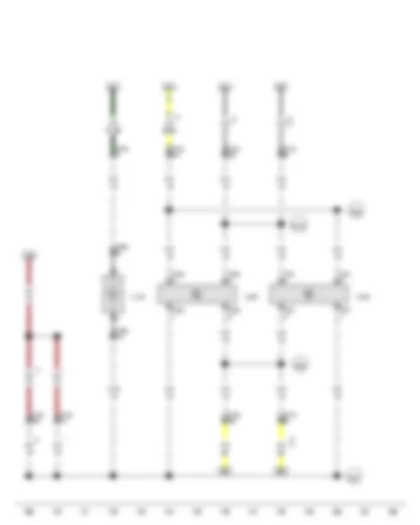 Wiring Diagram  VW THE BEETLE 2012 - Front passenger side turn signal repeater bulb - Light 1 for front right door background lighting - Light 2 for front right door background lighting