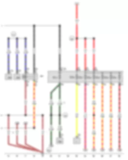 Wiring Diagram  VW THE BEETLE 2012 - Terminal 15 voltage supply relay 2