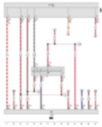 Wiring Diagram  VW THE BEETLE 2012 - Ignition/starter switch - Onboard supply control unit - Converter box