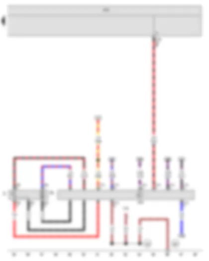 Wiring Diagram  VW THE BEETLE 2012 - Fuel gauge sender - Fuel system pressurisation pump - Onboard supply control unit - Fuel pump control unit