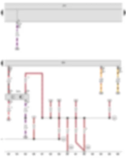 Wiring Diagram  VW THE BEETLE 2012 - Clutch position sender - Onboard supply control unit - Engine control unit