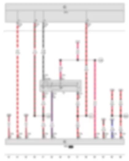 Wiring Diagram  VW THE BEETLE 2012 - Ignition/starter switch - Onboard supply control unit - Converter box