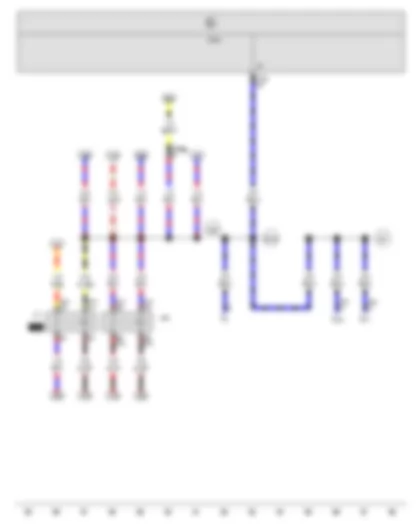 Wiring Diagram  VW THE BEETLE 2012 - Fuel pump relay - Electric fuel pump 2 relay - Onboard supply control unit