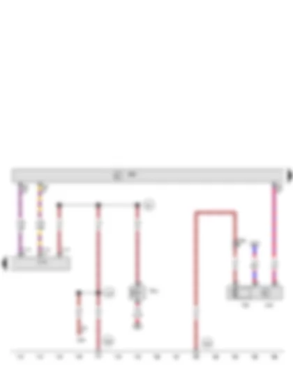 Wiring Diagram  VW THE BEETLE 2012 - Circulation pump relay - Automatic glow period control unit - Engine control unit - Heater element for crankcase breather - Circulation pump