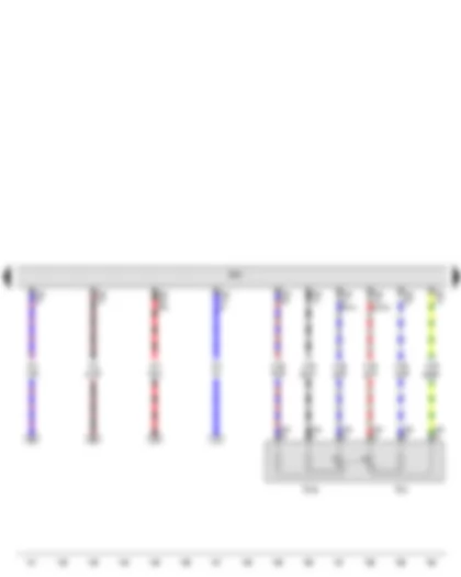 Wiring Diagram  VW THE BEETLE 2012 - Accelerator position sender - Accelerator position sender 2 - Engine control unit