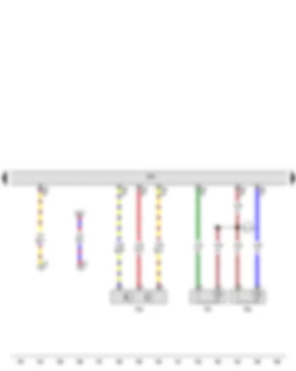 Wiring Diagram  VW THE BEETLE 2012 - Engine speed sender - Coolant temperature sender - Fuel temperature sender - Engine control unit