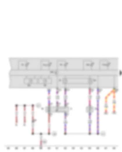 Wiring Diagram  VW THE BEETLE 2012 - Fuel gauge sender - Fuel system pressurisation pump - Coolant shortage indicator sender - Control unit in dash panel insert