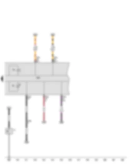 Wiring Diagram  VW THE BEETLE 2012 - Oil pressure switch - Control unit in dash panel insert