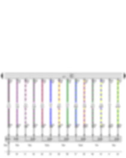 Wiring Diagram  VW THE BEETLE 2012 - Automatic gearbox control unit - Solenoid valve 1 - Solenoid valve 2 - Solenoid valve 3 - Solenoid valve 4 - Solenoid valve 5 - Solenoid valve 6 - Solenoid valve 9 - Solenoid valve 10