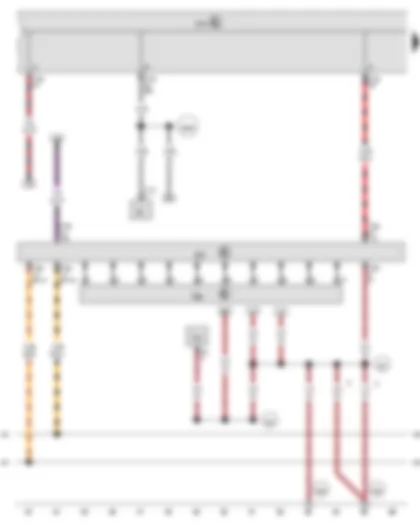 Wiring Diagram  VW THE BEETLE 2012 - Steering angle sender - Onboard supply control unit - Steering column electronics control unit
