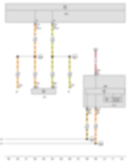 Wiring Diagram  VW THE BEETLE 2012 - Control unit in dash panel insert - Air conditioning system control unit - Onboard supply control unit